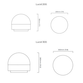Specification Image for CTO Lighting Lucid Table Lamp