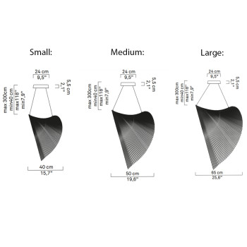 Specification Image for Luceplan Illan LED Suspension
