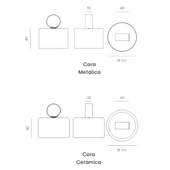 Specification Image for Aromas Del Campo Cora LED Portable Lamp