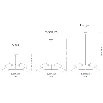 Specification Image for &Tradition Bonnet Chandelier