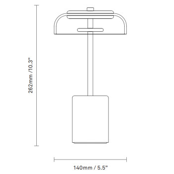 Specification Image for Nuura Blossi LED Portable Lamp
