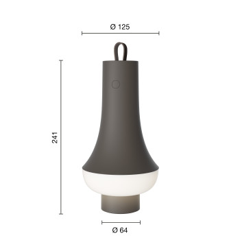 Specification Image for Louis Poulsen Tomoshi  LED Portable Lamp
