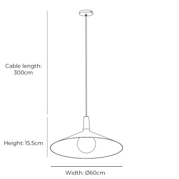 Specifications Image for Tala Bower Pendant Large