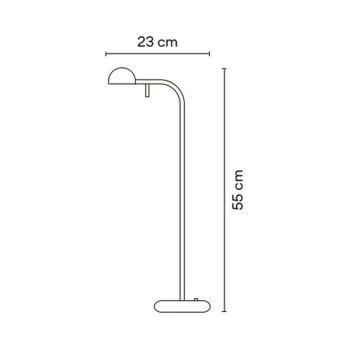Specification Image for Vibia Pin 1650 LED Table Lamp