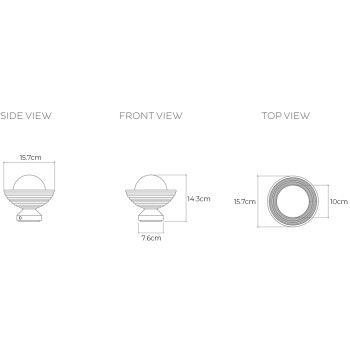 Specification Image for Bert Frank Eos Table Lamp
