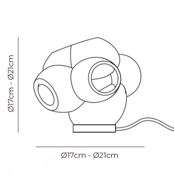 Specification Image for Bocci 100t Table Lamp