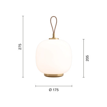 Specification Image for Louis Poulsen VL45 Radiohus LED Portable Lamp