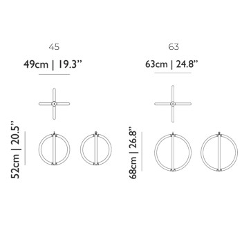 Specification Image for Moooi Luminora Pendant Light