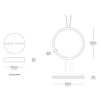 Specification Image for Resident Circus 500 LED Pendant