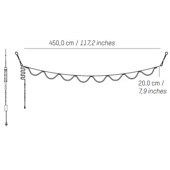 Specification Image for Petite Friture Spline LED Suspension Light