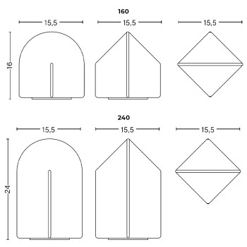 Specification Image for HAY Parade LED Portable Lamp