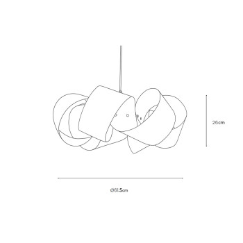 Specification Image for Tom Raffield Drift Pendant