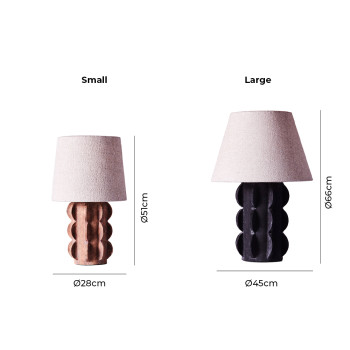 Specification Image for Dusty Deco Arcissimo Table Lamp