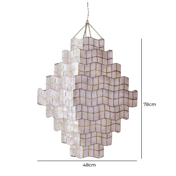 Specification Image for Dusty Deco Cornelia Pendant Light