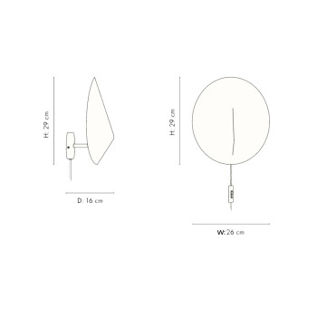 Specification Image for Arum Sconce Wall Light