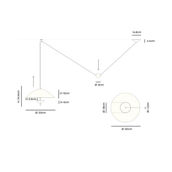 Specification Image for Ferm Living Lod Pendant