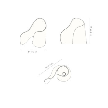 Specification Image for Ferm Living Oyster Table Lamp