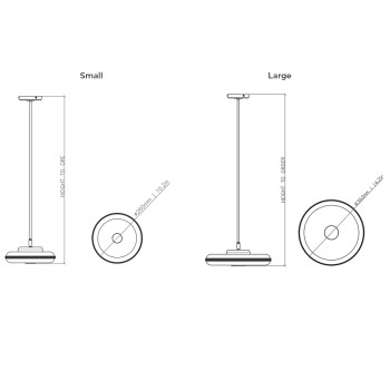 Specification Image for Bert Frank Beran Horizontal LED Pendant Light