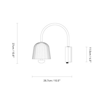 Specification Image for Nuura Asteea Wall Light