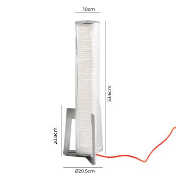 Specification Image for Artemide Criosfera Vertical LED Table Lamp