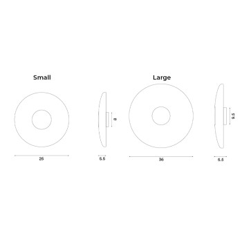 Specification Image for Northern Glint Glass LED Wall Light