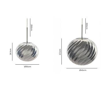 Specification Image for Tom Dixon Whirl LED Pendant