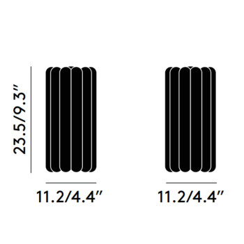 Specification Image for Tom Dixon Press Frosted Table Lamp