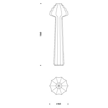 Specification Image for Normann LED Copenhagen Phantom Floor Lamp