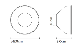 Specification Image for Marset Aura 24V Dali LED Wall Light