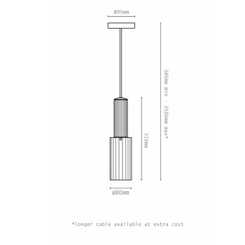 Specification Image for J. Adams Flume 80 Pendant