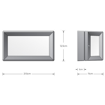Specification Image for BEGA 22750 LED Ceiling / Wall Light