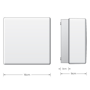 Specifiction Image for BEGA 12146 LED Ceiling / Wall Light