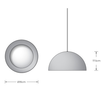 Specification Image for BEGA 50993 LED Pendant