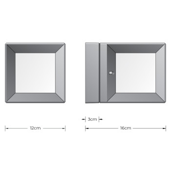 Specification Image for BEGA 22423 LED Outdoor Wall Light