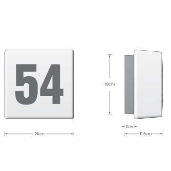 Specification Image for BEGA 37700 LED Outdoor Wall Light