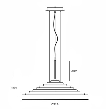 Specification Image for Audo Copenhagen Chancery LED Pendant