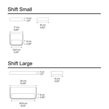 Specification Image for Lodes Shift LED Wall Light