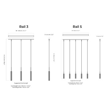 Specification Image for Audo Tubulaire Rail Pendant