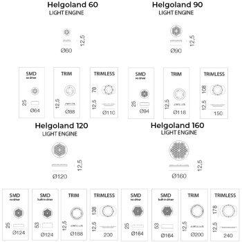 Specification Image for Artemide Architectural Helgoland LED Downlight System