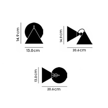 Specification image for Tom Dixon Pose Surface Lamp