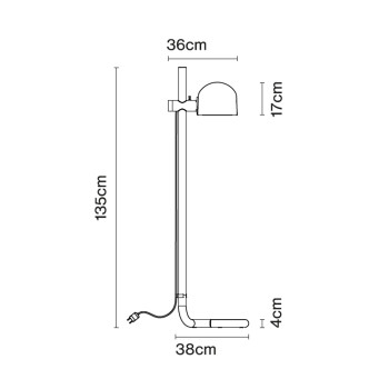 Specification Image for Marset Lauro Floor Lamp