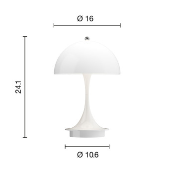 Specification Image for Louis Poulsen Panthella 160 Portable V3