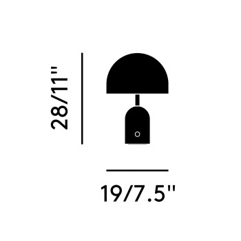 Specification Image for Tom Dixon Bell v2 LED Portable Lamp