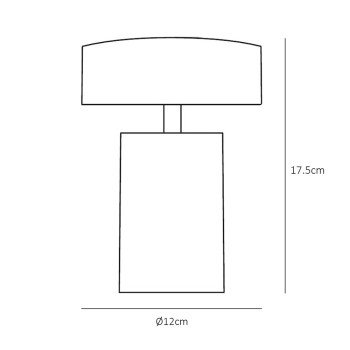 Specification Image for Audo Copenhagen Column Portable Lamp