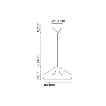 Specification Image for Marset Pleat Box 36 LED Pendant