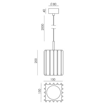 Specification Image for Aromas Del Campo Pire Pendant