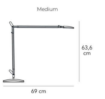 Specification Image for Fontana Arte Volée LED Table Lamp