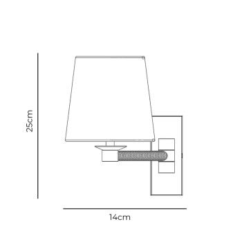 Specification image for Porta Romana Holden Library Wall Light