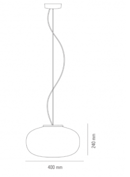 Specification image for New Works Karl-Johan LED Pendant