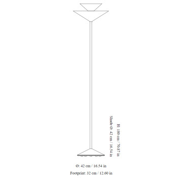 Specification Image for &Tradition Gio LN28 Floor Lamp